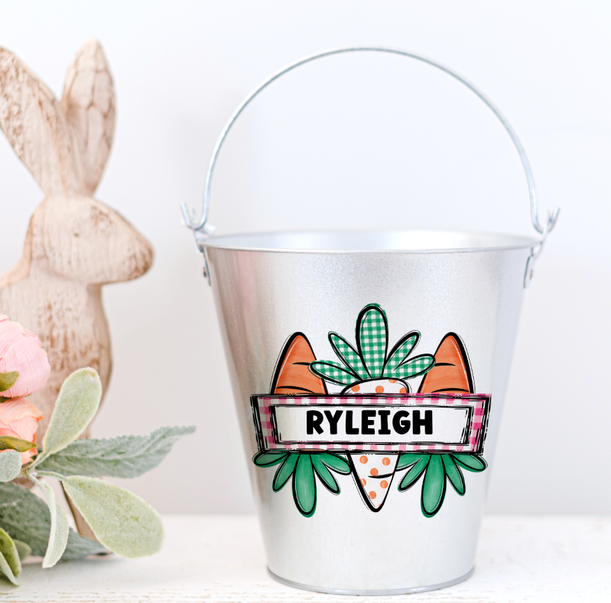 Carrot Trio Name Plate PINK