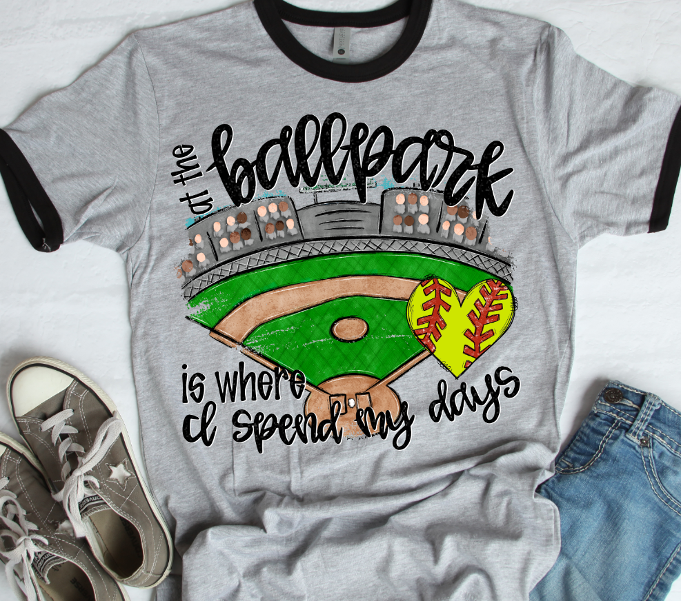 AT THE BALLPARK IS WHERE I SPEND MY DAYS - CHOICE OF BALL