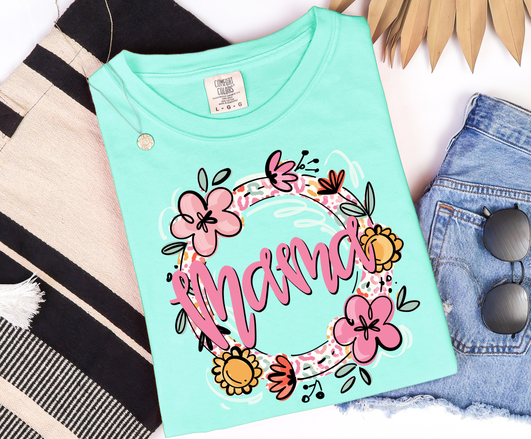 MAMA LEOPARD AND FLORAL