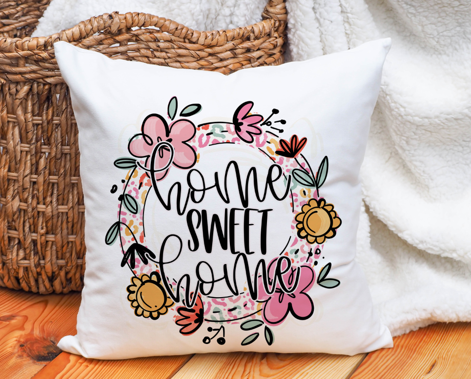 HOME SWEET HOME FLORAL FRAME