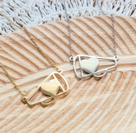 📣 Personalized Cheer Necklace – Stainless Steel with Custom Name or Monogram