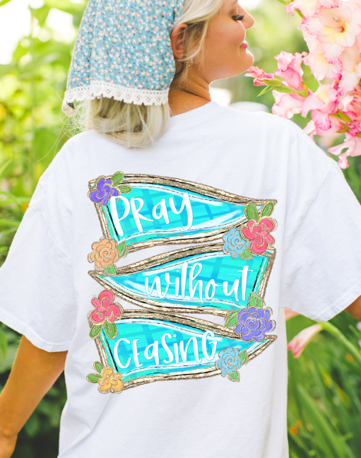 FAITH PENNANT BANNER - PRAY WITHOUT CEASING