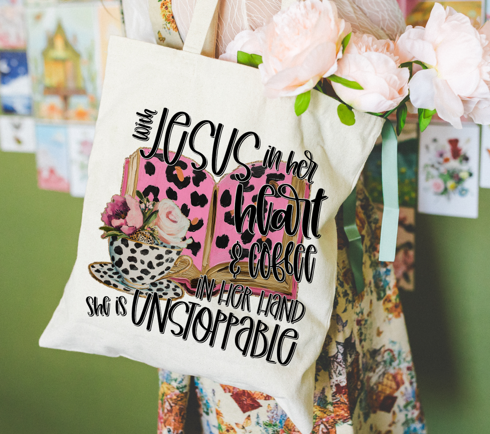 WITH JESUS IN HER HEART