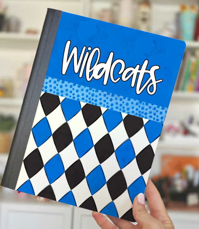 COMPOSITION NOTEBOOK COVERS BLUE ARGYLE