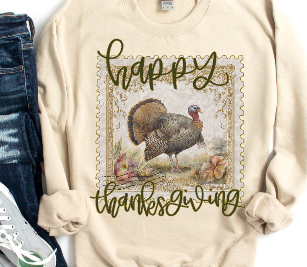 HAPPY THANKSGIVING POSTAGE STAMP