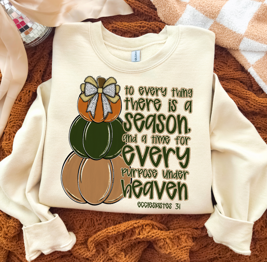 TO EVERY THING THERE IS A SEASON