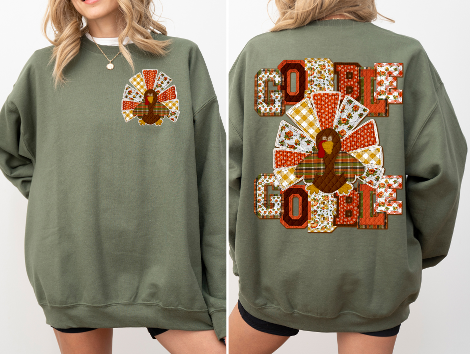 GOBBLE GOBBLE TURKEY WITH POCKET