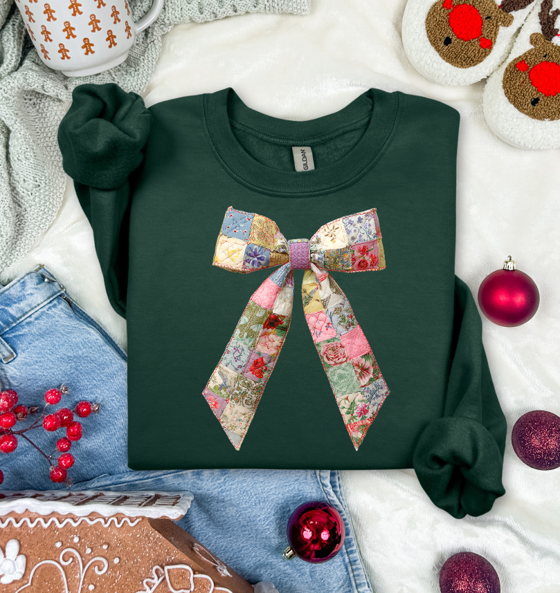 QUILTED BOW SET
