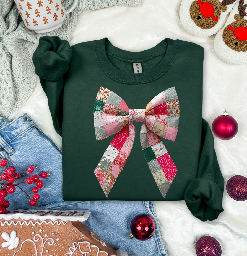 QUILTED BOW SET