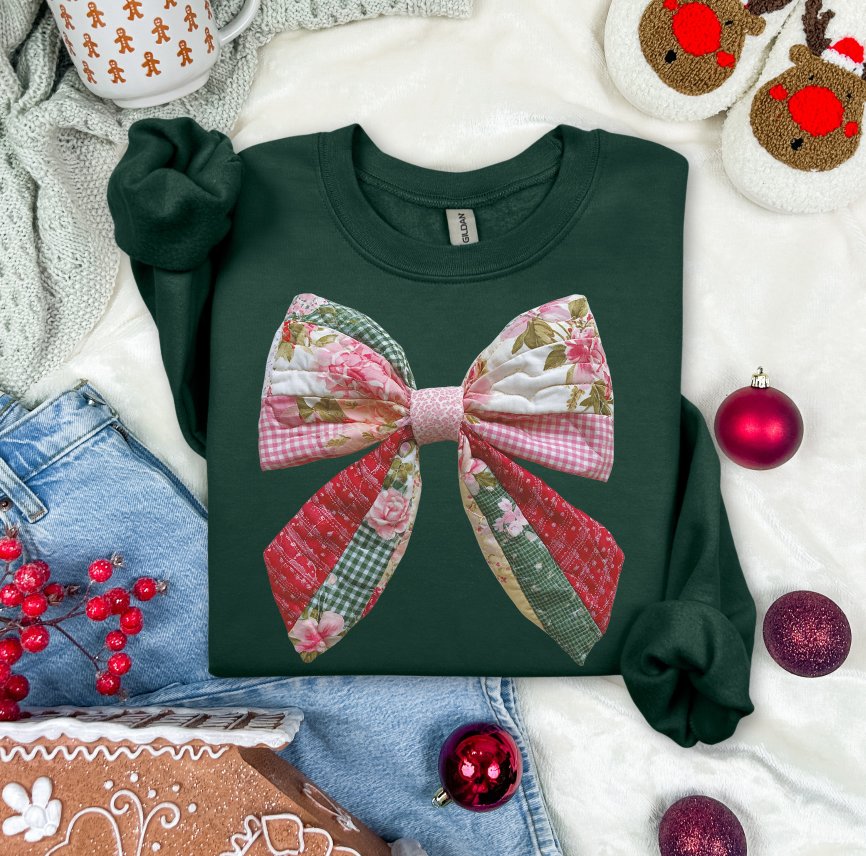 QUILTED BOW SET