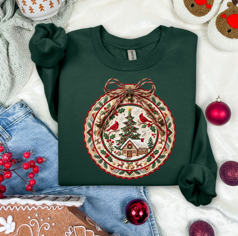 NEEDLEPOINT CHRISTMAS ORNAMENT