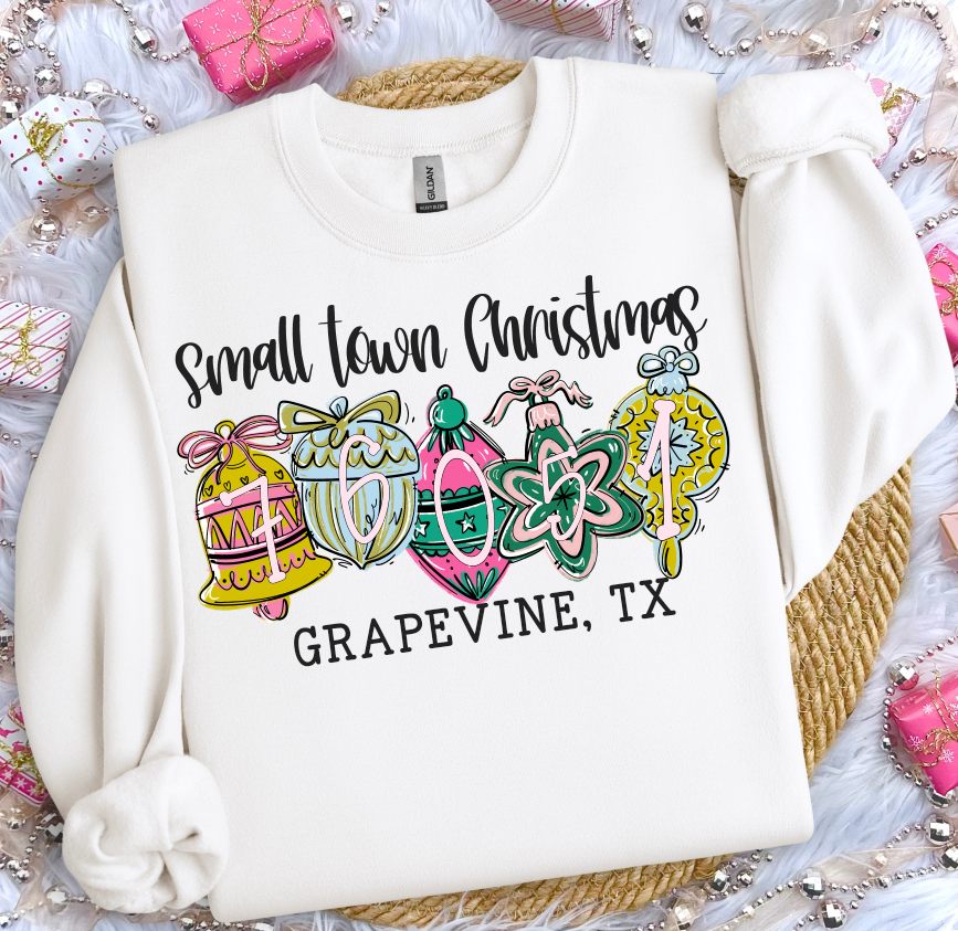 SMALL TOWN CHRISTMAS ORNAMENTS WITH NUMBERS