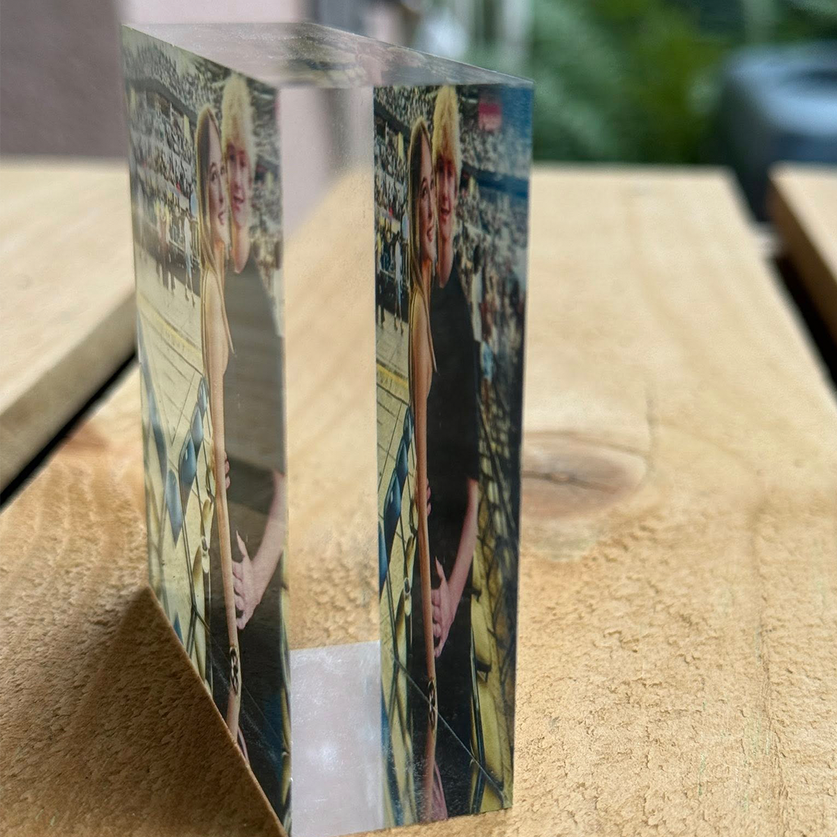 Personalized Acrylic Photo Block – Freestanding Print