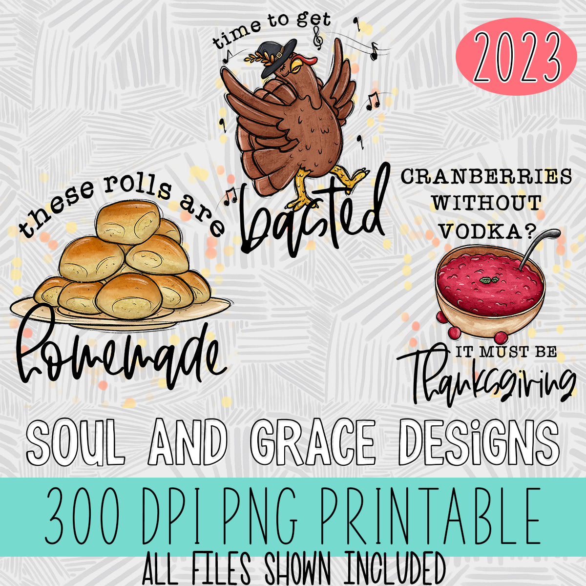 Snarky Turkey Tea Towel Trio - Thanksgiving Designs