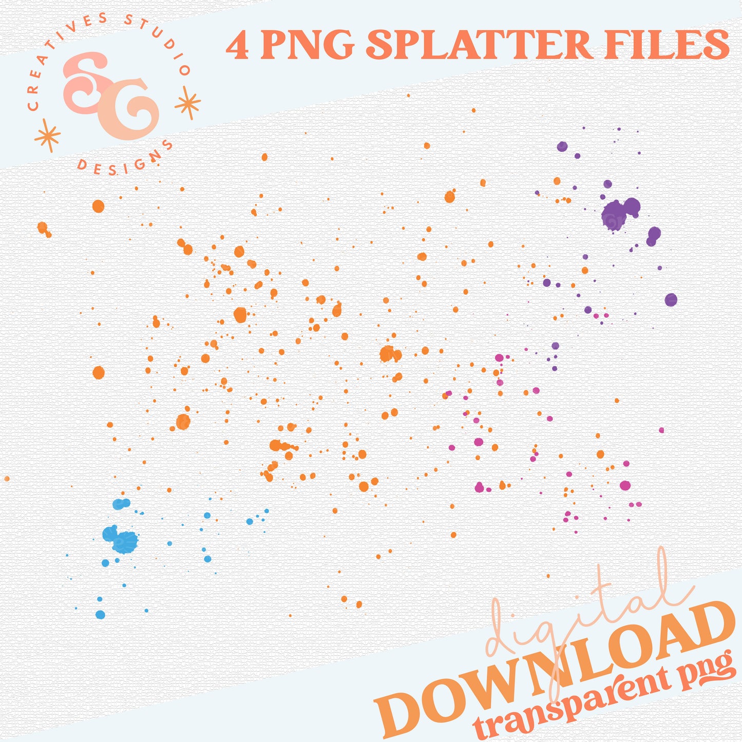 NEON MASCOTS PAINT SPLATTERS