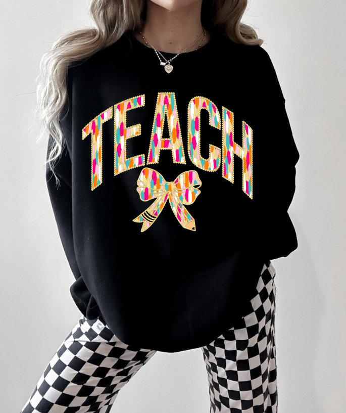 TEACH WITH BOW BRIGHT BRUSH