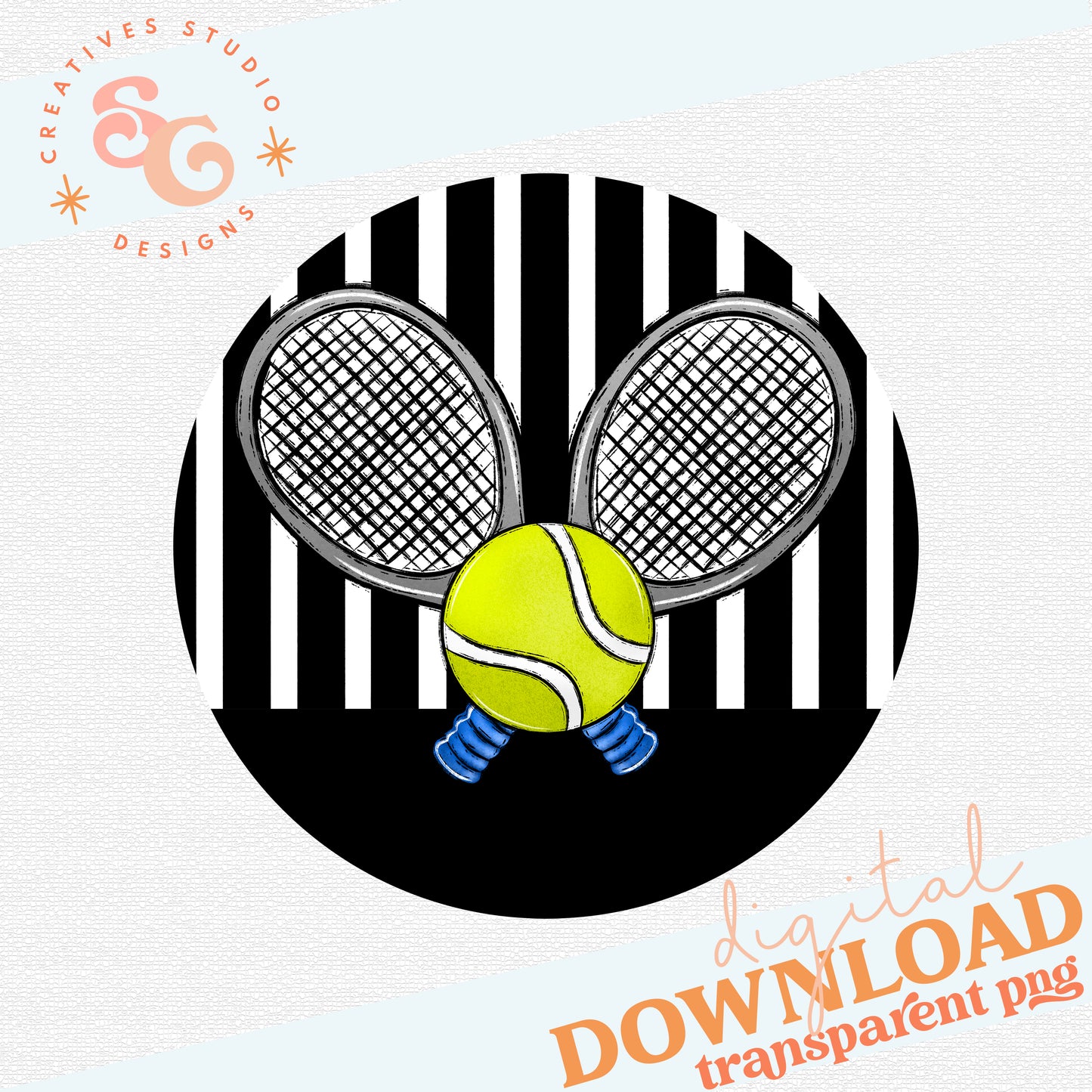 Tennis - Bag Tag - Door Hanger - Ornament