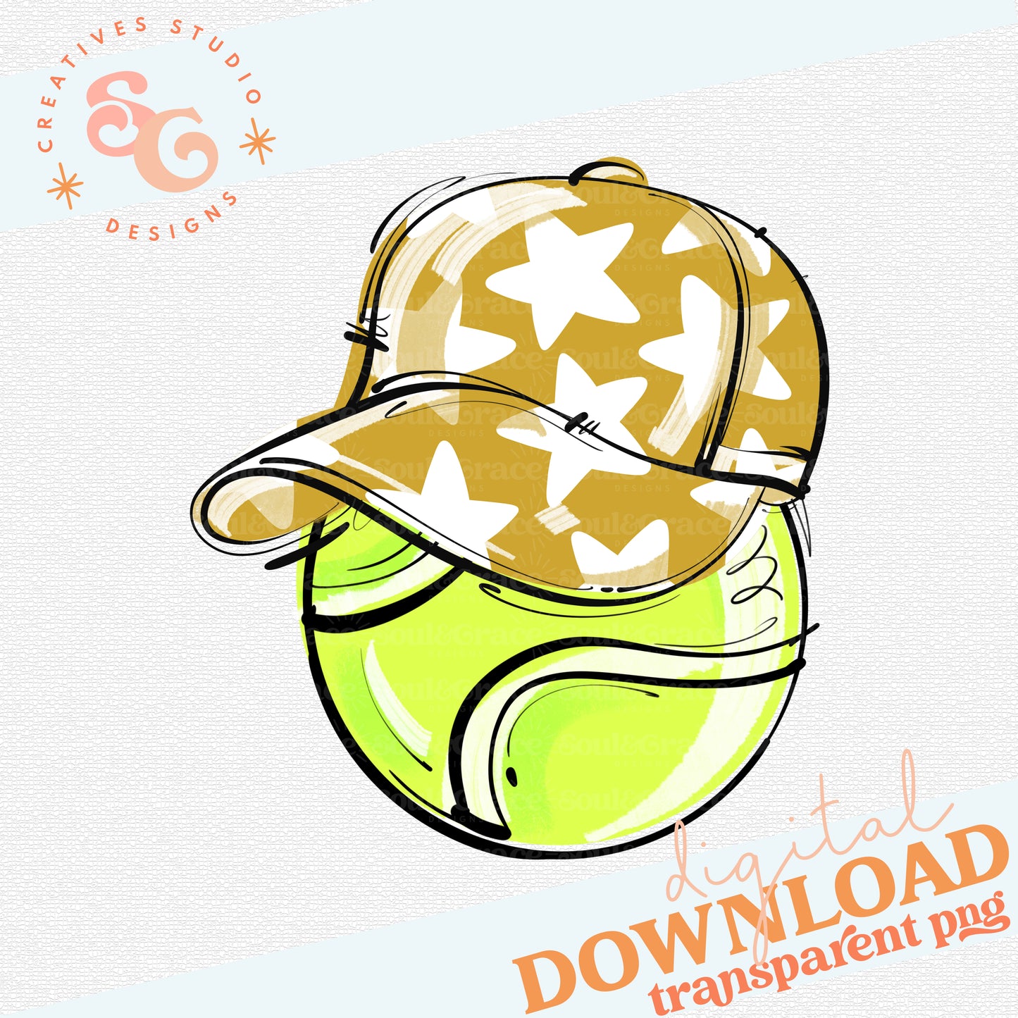 VEGAS PLAY BALL HAPPY FACE TENNIS