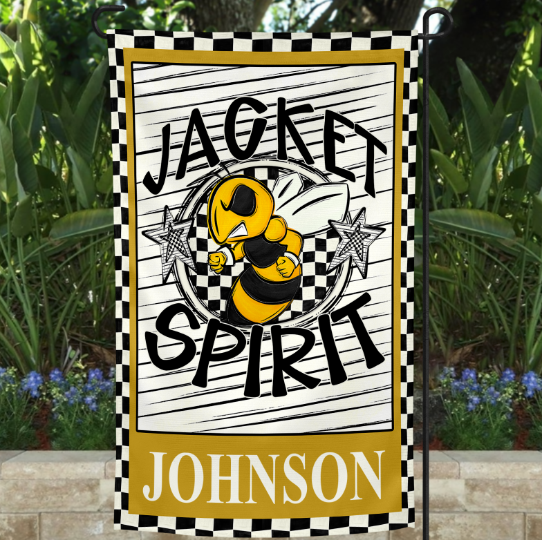 VEGAS MASCOT GARDEN FLAG BACKGROUND