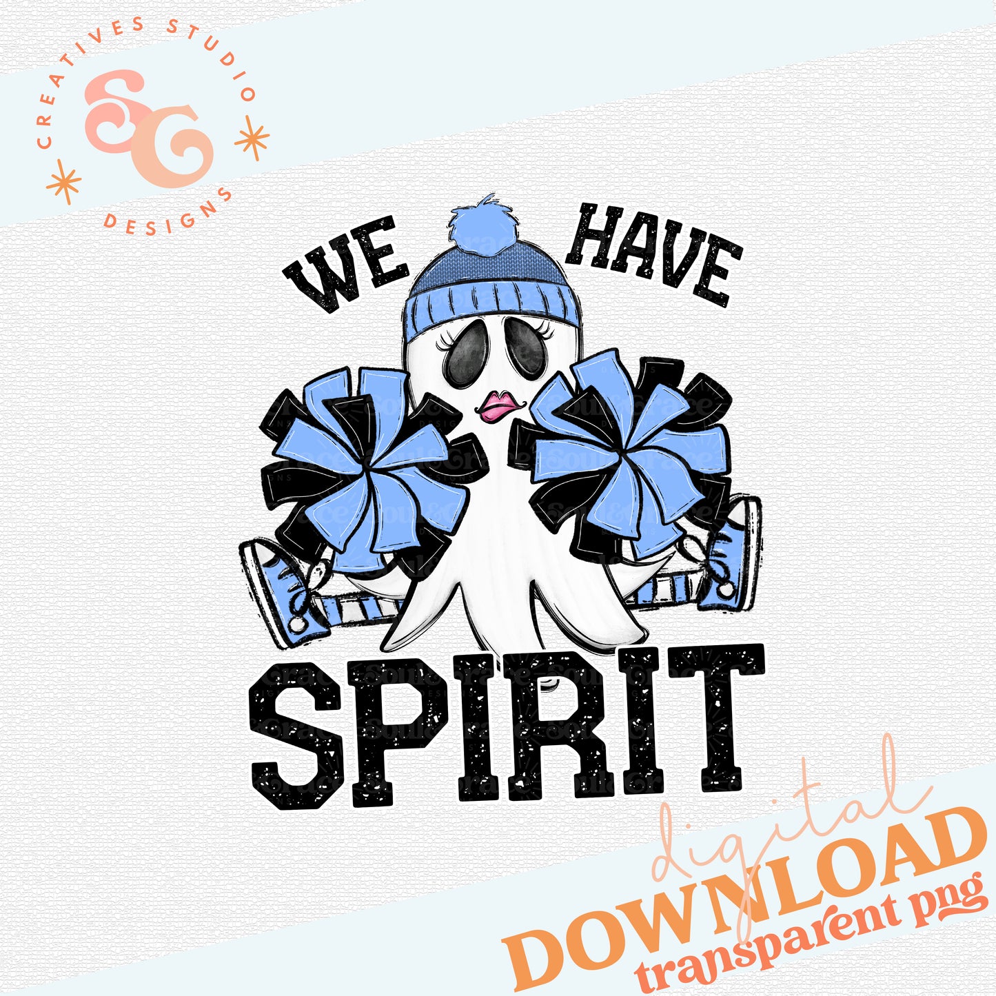 WE HAVE SPIRIT GHOST CHEERLEADER COLUMBIA