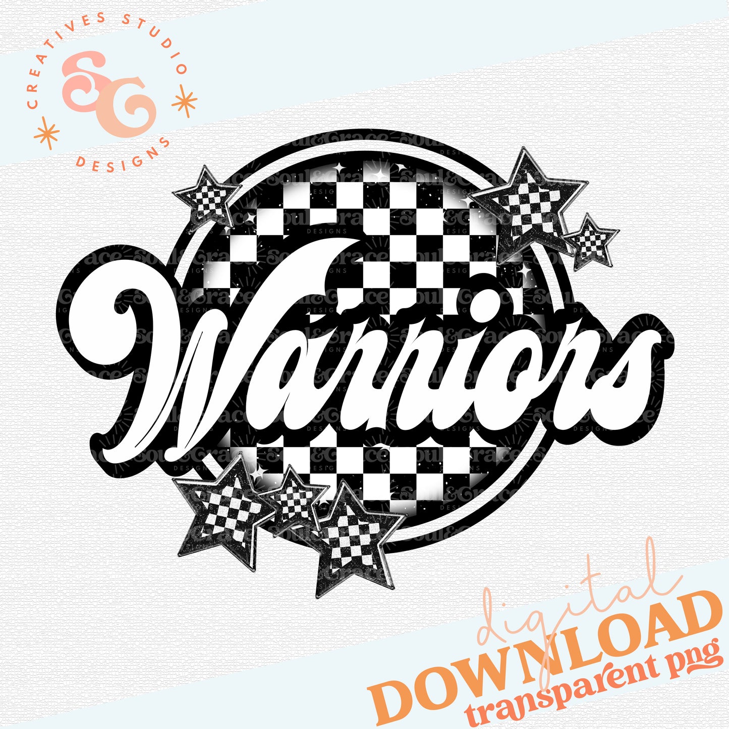 Warriors Checker Mascots