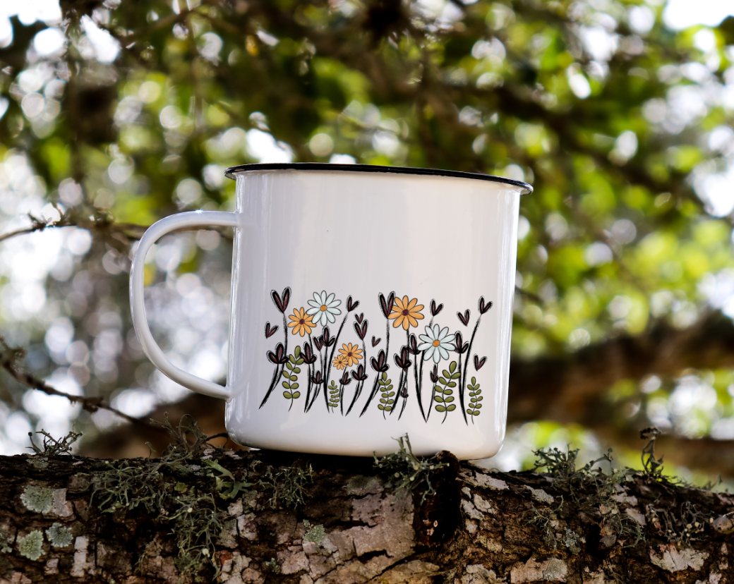 Row of Wildflowers PNG Design/Sticker Design