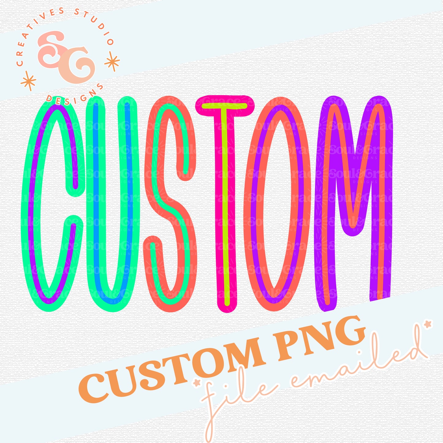 Bright Letters Custom Name