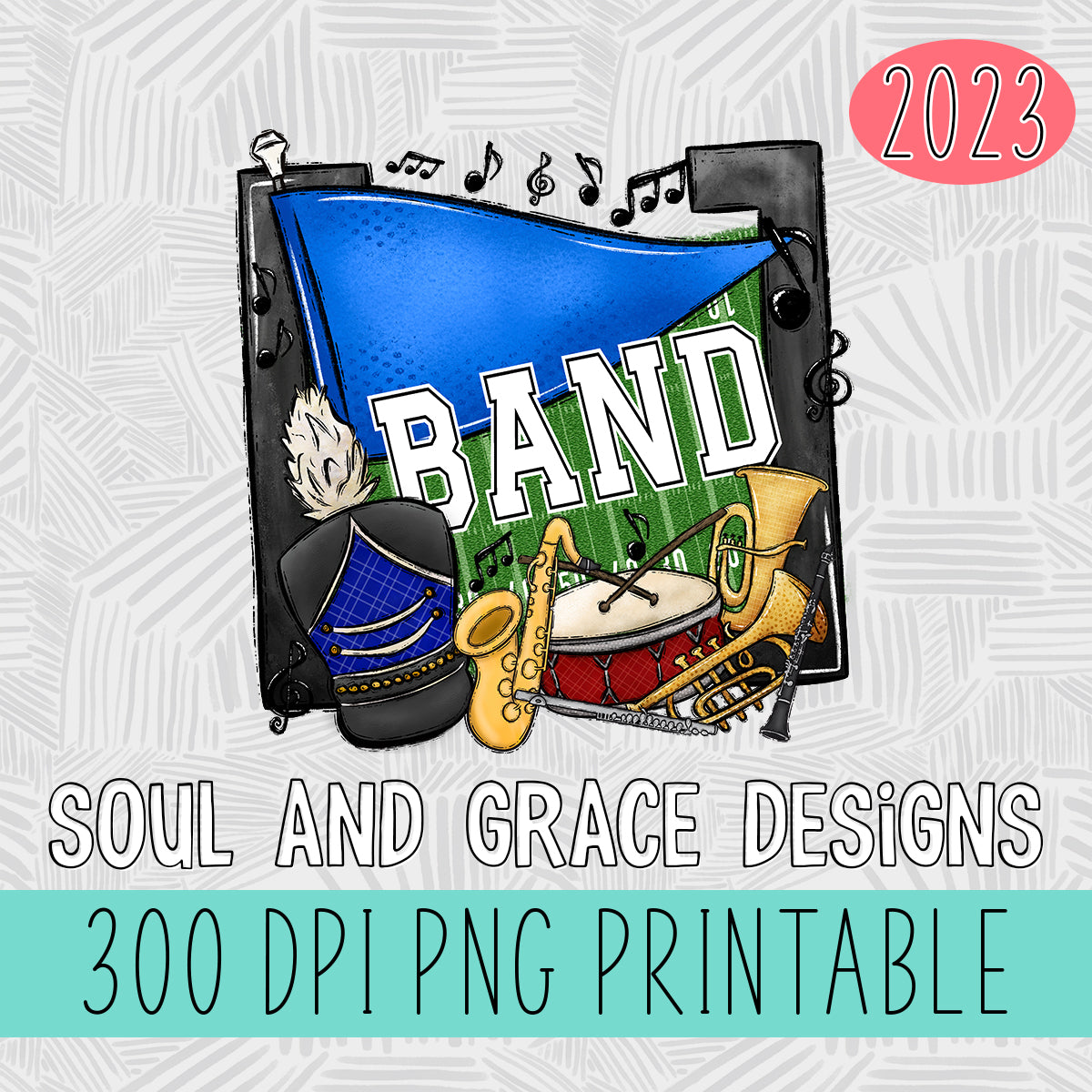 Band Pennants Blue