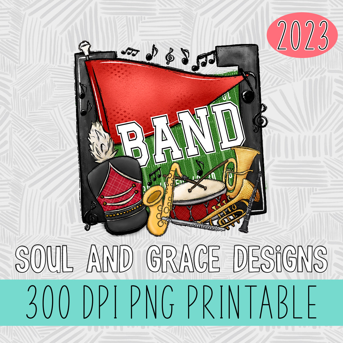 Band Pennants Red