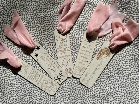 ✨ Handcrafted Laser Engraved Bookmark ✨