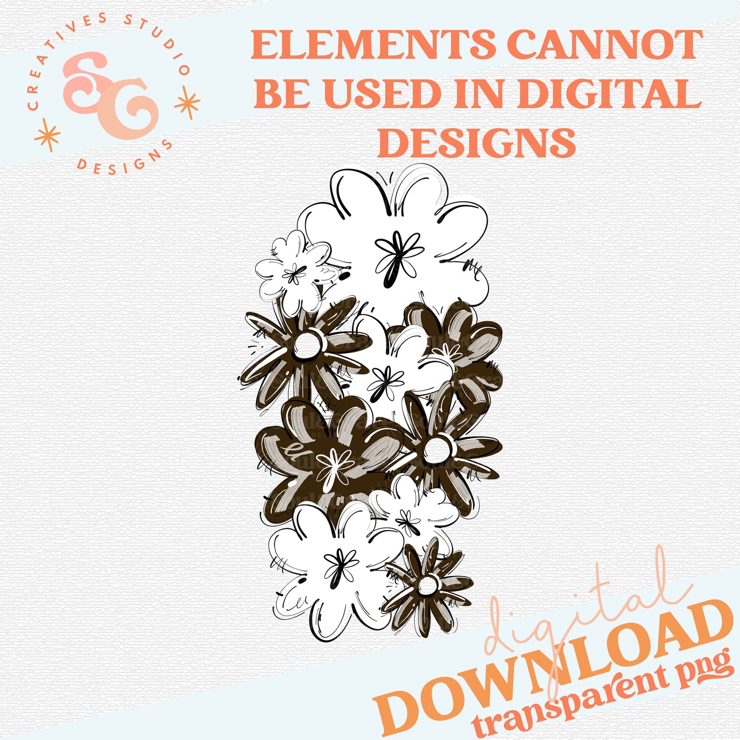 PLAY BALL FLOWER CLUSTER BROWN