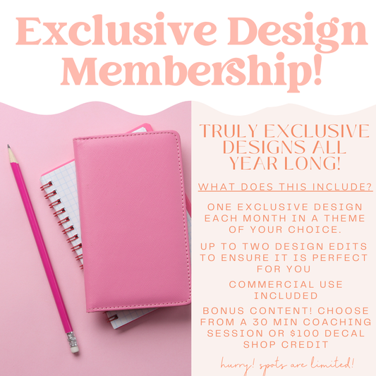 🌟 Exclusive Design Membership — 12 Months of Custom, Boutique-Only Designs