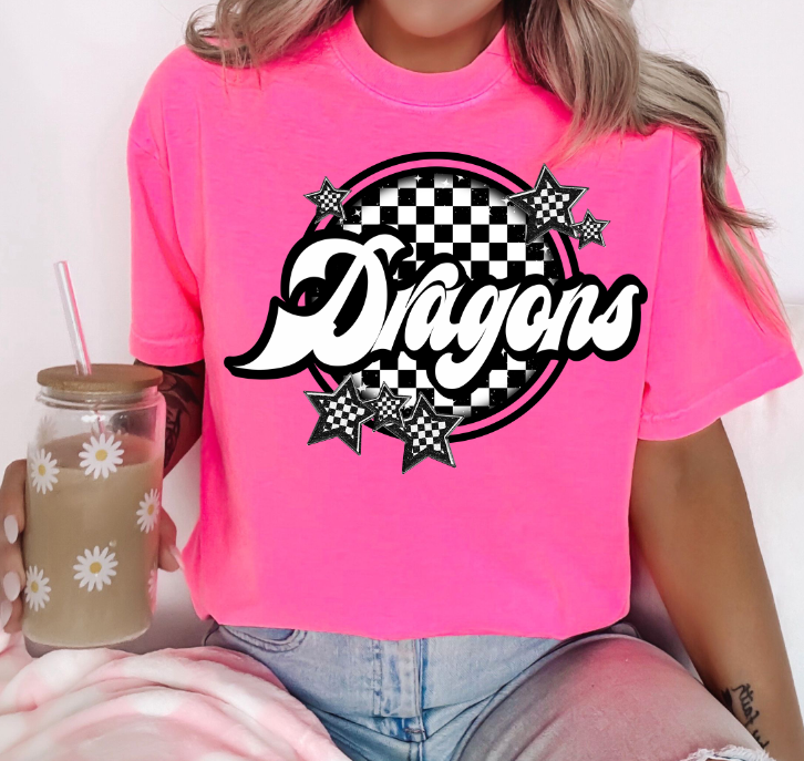Dragons Checker Mascots