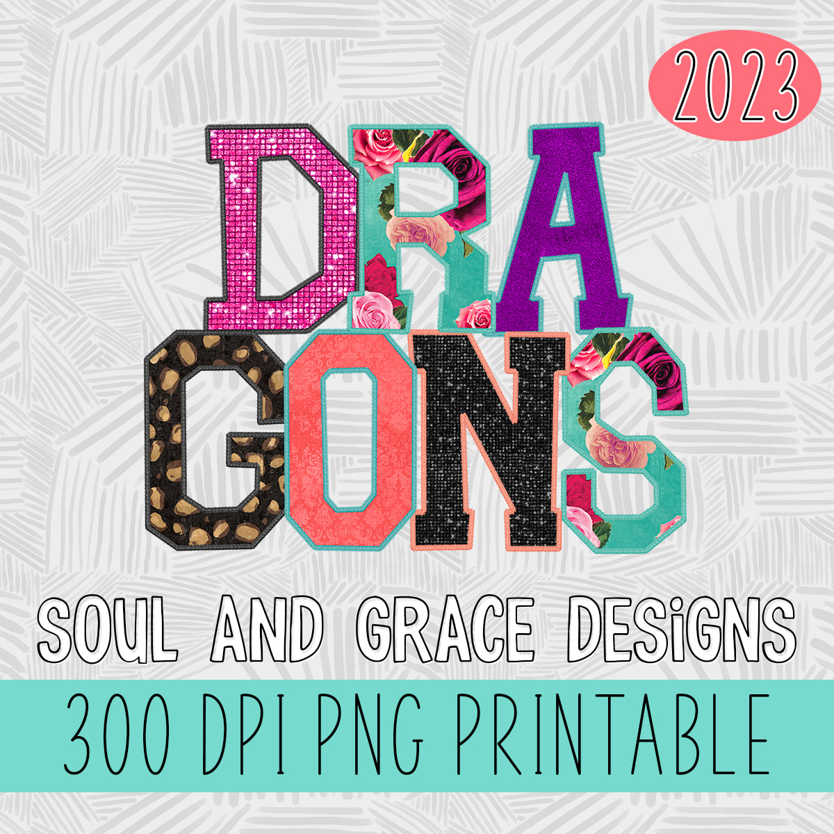 Dragons Faux Applique