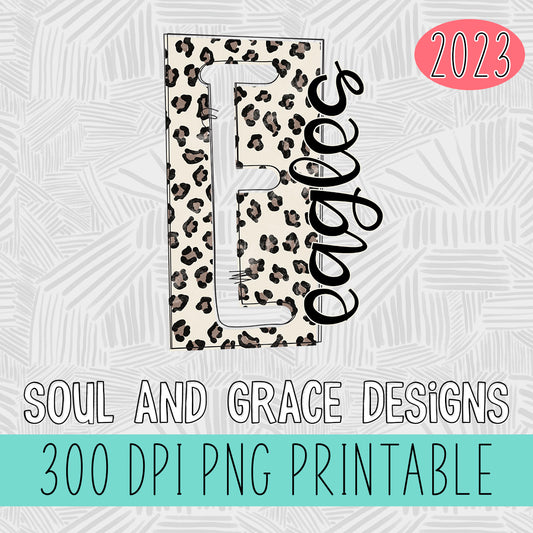 Boxed Leopard Mascots Eagles