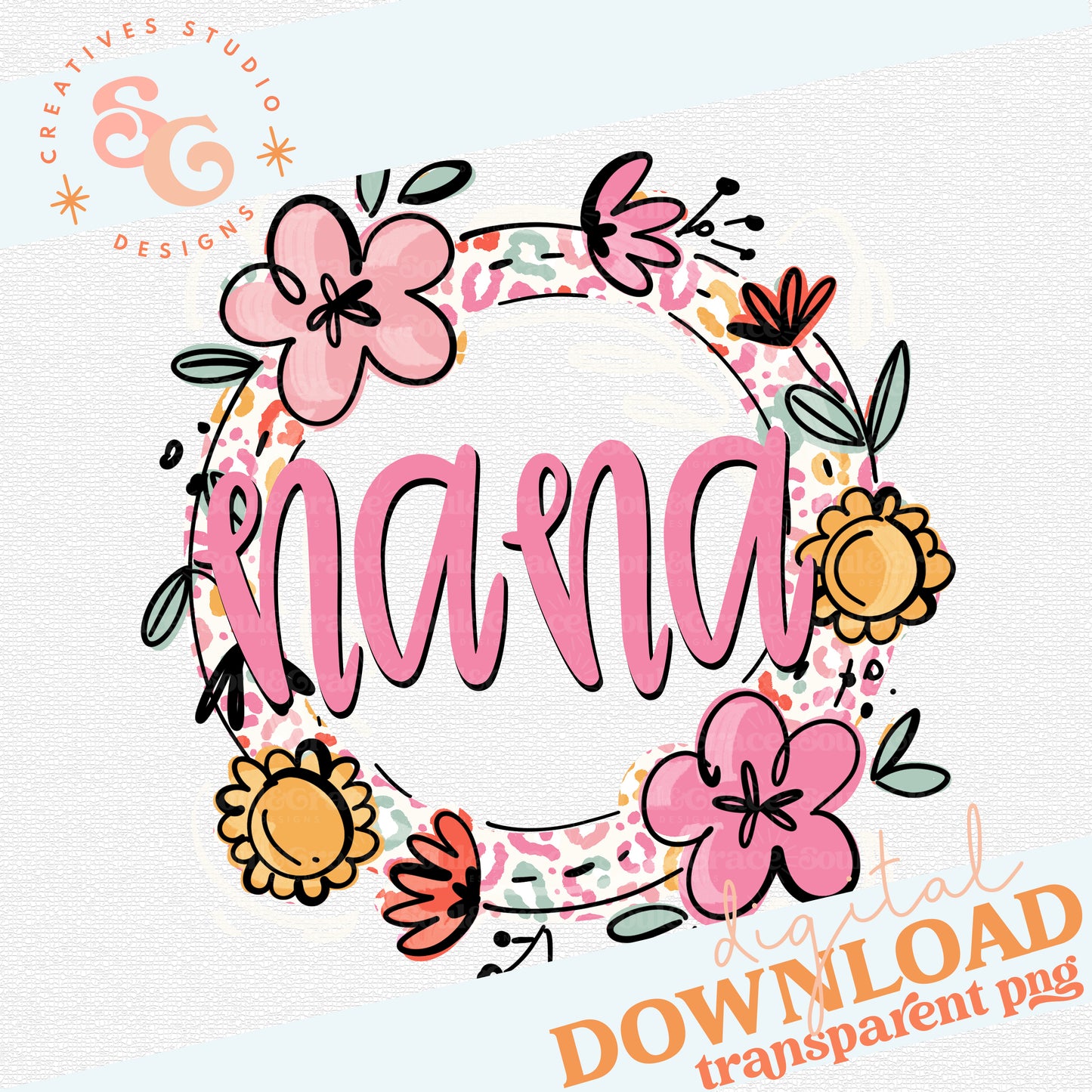 NANA LEOPARD AND FLORAL