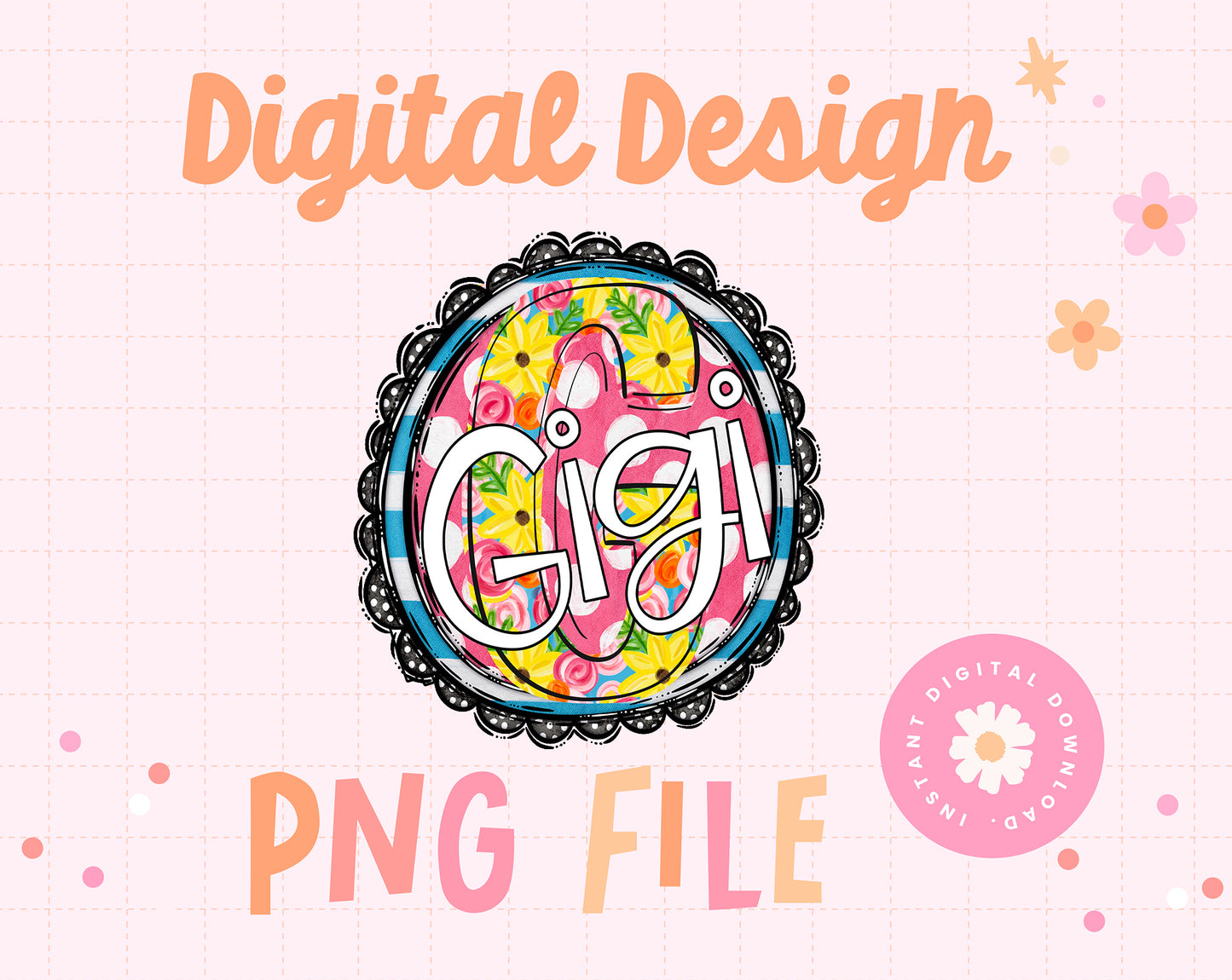 Sunny Floral Circle Gigi