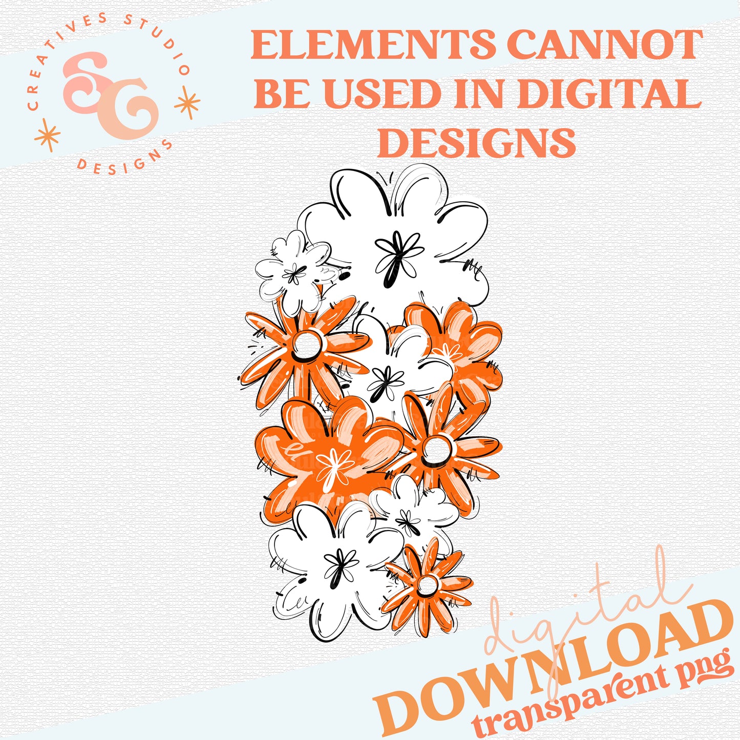 PLAY BALL FLOWER CLUSTER ORANGE