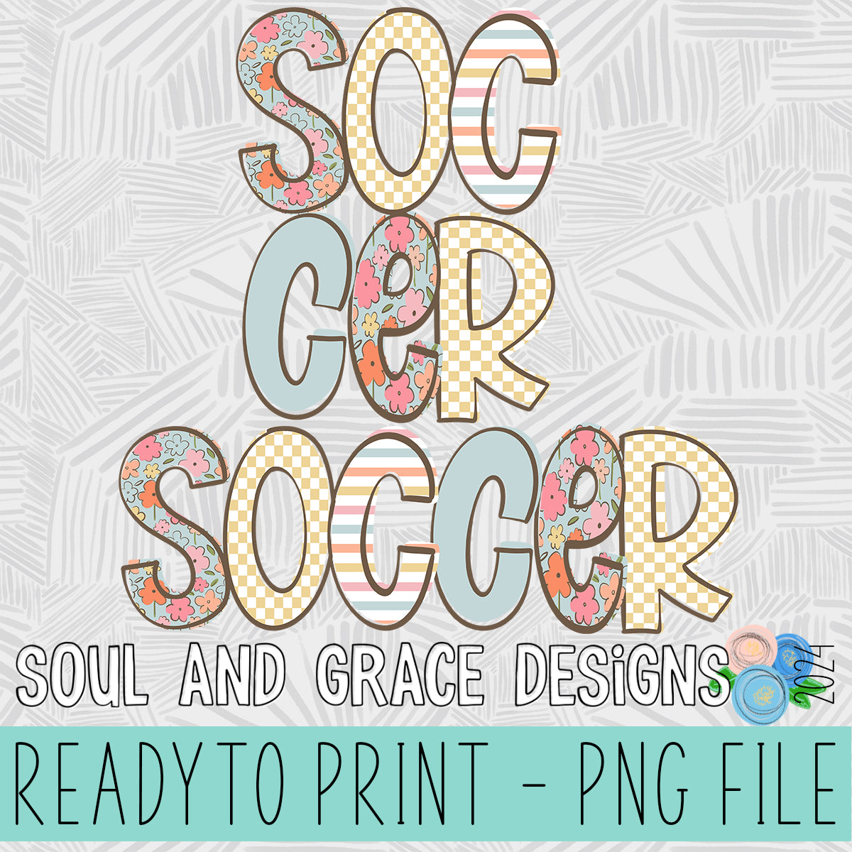 Doodle Loo Soccer &  Soccer One Line