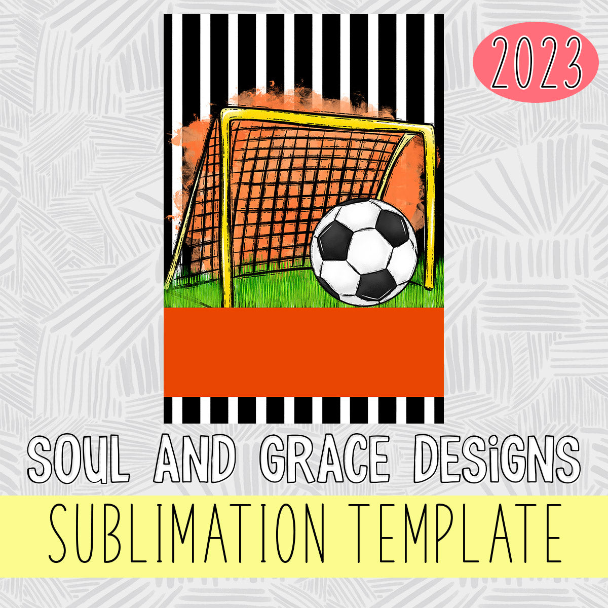 Team Spirit Soccer Garden Flag ORANGE