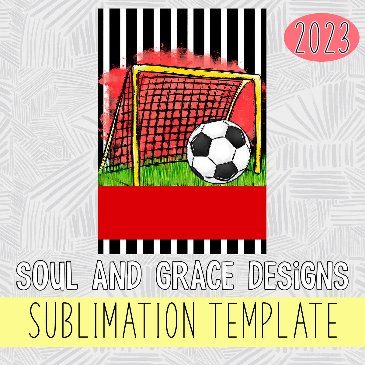 Team Spirit Soccer Garden Flag RED