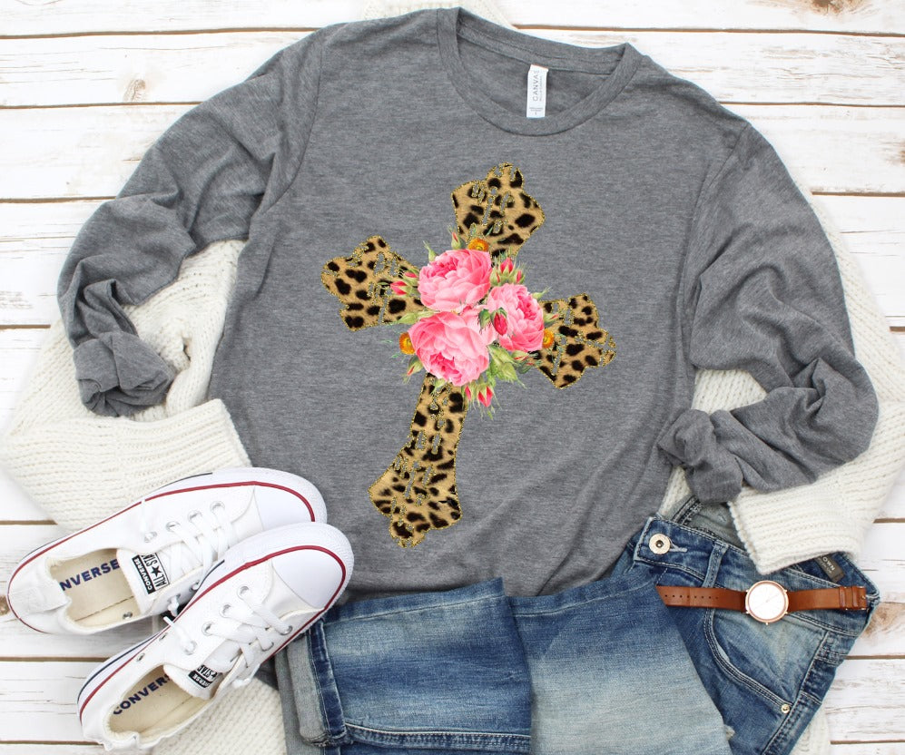 Leopard Grunge Cross