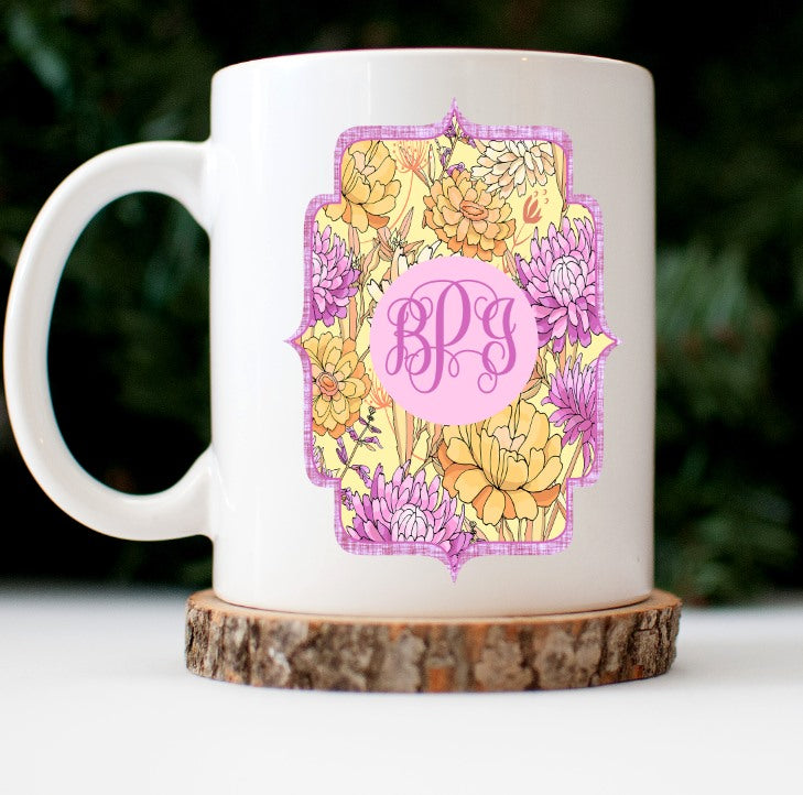 Zinnia Monogram Frame