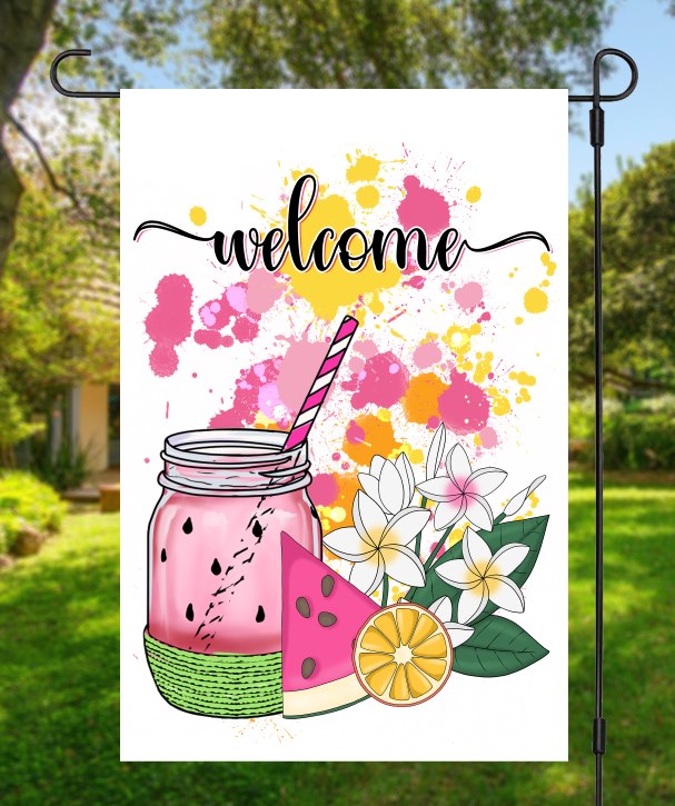 Welcome Summer Garden Flag
