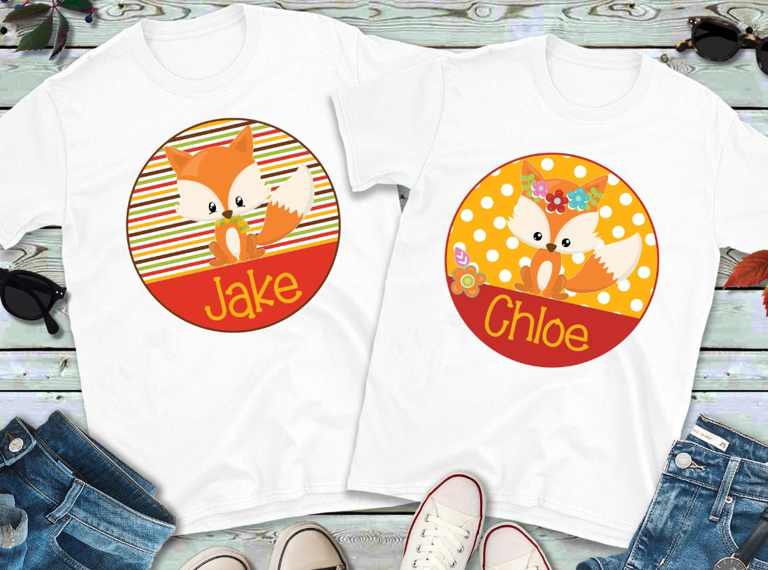 Kids Fall Fox Circles