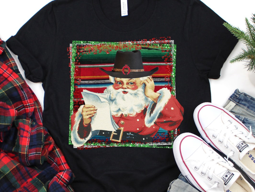 Santa in Cowboy hat