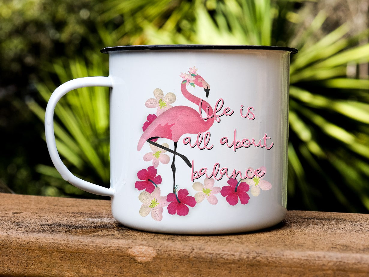 Life is all About Balance Flamingo