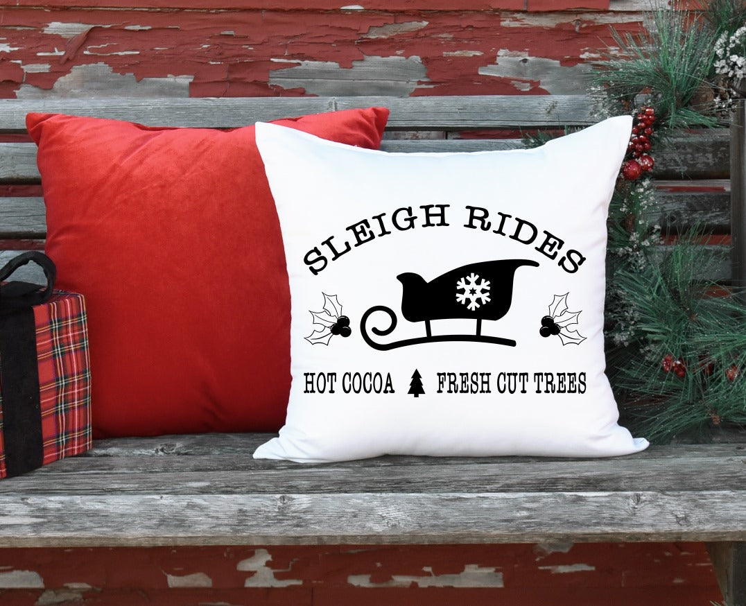 Sleigh Rides Hot Cocoa Fresh Cut Trees