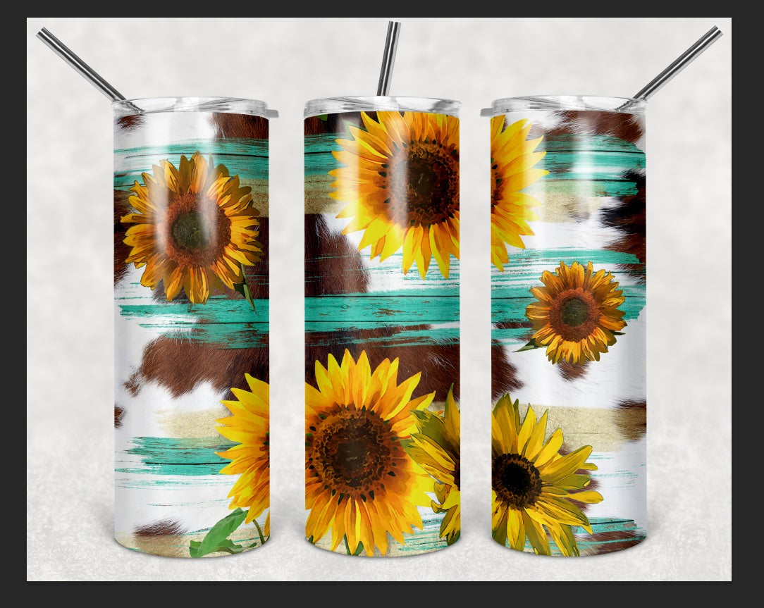 Sunflower on Cowhide Sublimation Set