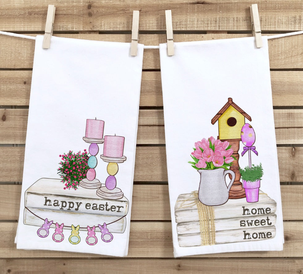 Home Sweet Home Easter Stacked Books